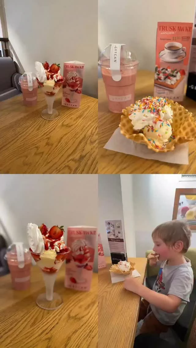 [współpraca reklamowa] z @lodygrycan

Rodzinne chwile smakują najlepiej… zwłaszcza kiedy pachną świeżymi truskawkami! 🍓☀️ Wybraliśmy się razem do lodziarnio-kawiarni Grycan i totalnie przepadliśmy w ich nowym, limitowanym menu.

Na stole wylądował lodowy deser truskawkowy – kremowy, owocowy, rozpływający się w ustach – i truskawkowy koktajl, który smakuje dokładnie jak lato w szklance. Cudowne połączenie świeżych owoców i lodów rzemieślniczych, których smaku nie da się pomylić z żadnymi innymi.

To był naprawdę pyszny, wspólny moment – z tych, które chce się powtarzać. Jeśli jeszcze nie próbowaliście nowości z sezonowego menu Grycan, to serio… #truskawkinareszcie! 🍓

#grycan #trnd #truskawkinareszcie #lodygrycan